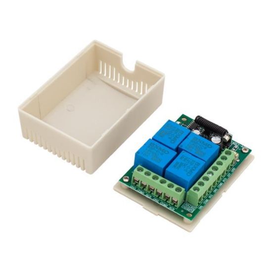 12 VOLT - 433 MHZ 4 KANALLI UZAKTAN KUMANDALI GARAJ KUMANDASI KOPYALAMA VE ROLE DEVRESİ resmi