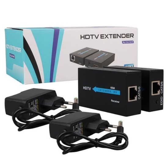 POWERMASTER PM-18232 HDMI TO CAT5/CAT6 60 METRE UZATICI EXTENDER resmi