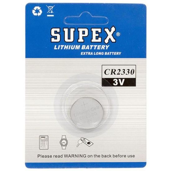 SUPEX CR2330 3 VOLT LİTYUM PİL (TEKLİ) resmi