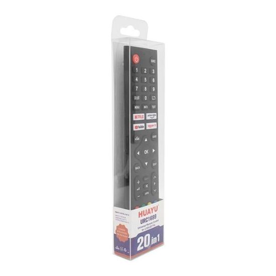 HUAYU KL URC1699 20IN1 NETFLIX-YOUTUBE-PRIME VIDEO TUŞLU UNIVERSAL LCD LED TV KUMANDA resmi