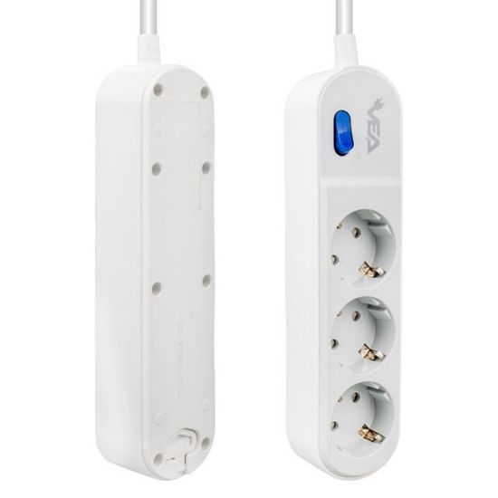 VEA VE-VEGA103 A CLASS 3LÜ ANAHTARLI 1.5 METRE AKIM KORUMALI GRUP PRİZ (MADE IN MALAYSIA) resmi