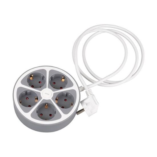 VEA VE-G605Y 5Lİ ANAHTARLI 1.5 METRE GRUP PRİZ resmi