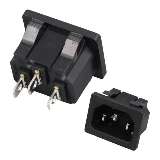 C14 POWER SOKET ERKEK KULAKSIZ AS-04 (IC-212B) resmi