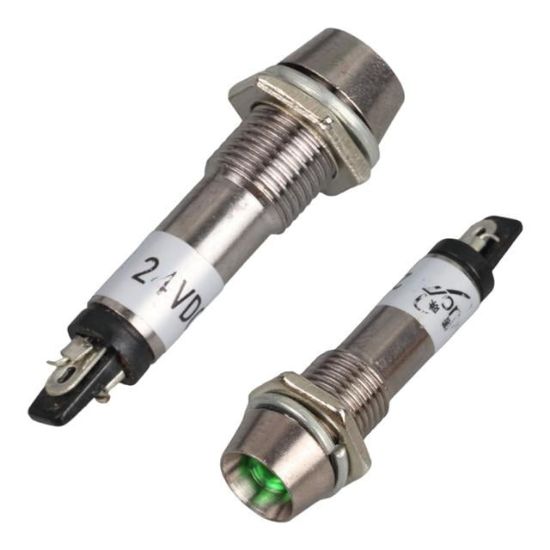 SİNYAL LAMBASI Ø8MM METAL 24V (IC-225) resmi