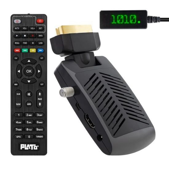 PLATO MULTI MINI SCART HD DISPLAY GÖZLÜ UYDU ALICISI resmi