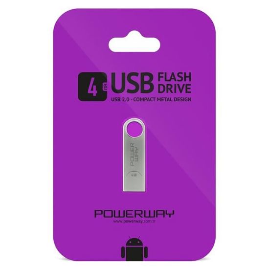 POWERWAY 4 GB METAL USB FLASH BELLEK resmi