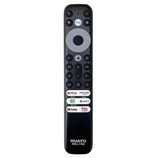 HUAYU TCL RM-L1768 SES KOMUTSUZ TCL RC902V RMR1 NETFLIX-PRIME VIDEO-GUARD-MEDIA-YOUTUBE TUŞLU LCD LED TV KUMANDASI resmi