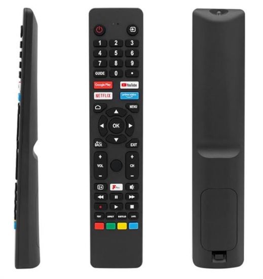 WEKO KL SES KOMUTSUZ JVC RM-C3250 NETFLIX-PRIME VIDEO-GOOGLE PLAY-YOUTUBE TUŞLU LCD LED TV KUMANDA resmi