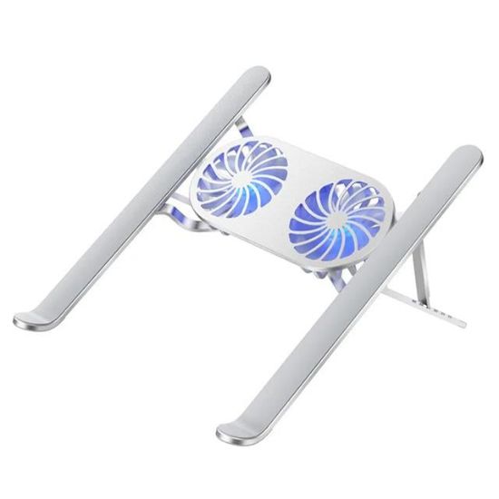 POWERMASTER PM-24572 ÇİFT FANLI TAŞINABİLİR ALÜMİNYUM NOTEBOOK SOĞUTUCU STAND resmi