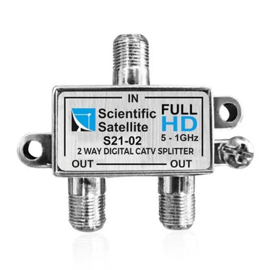 MAG S21-02 1/2 YOLLU KABLO TV SİNYAL AYIRICI SPLİTTER - 5-1000 MHZ FREKANS BÖLÜCÜ ÇOKLAYICI resmi