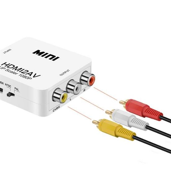 FULLY G-537O HDMI TO RCA MİNİ MODEL 1920X1080 PLASTİK KASA ÇEVİRİCİ KONVERTÖR resmi