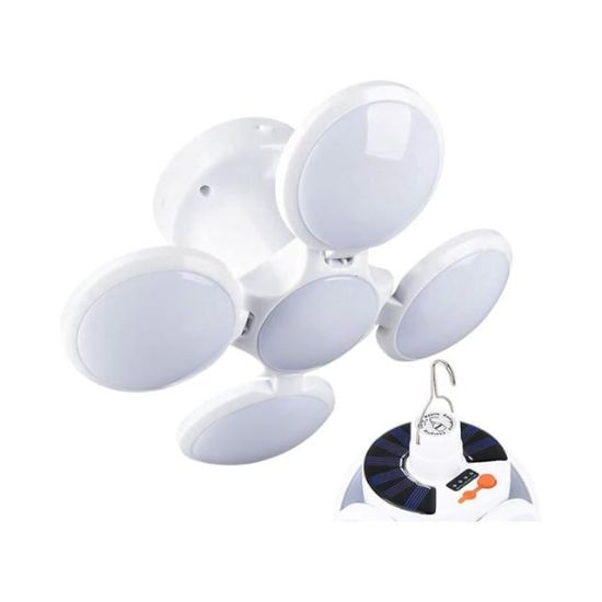 Premio PR-2038 5 Kanatlı Solar Bataryalı Şarjlı Katlanabilir Acil Durum Kamp Lambası resmi