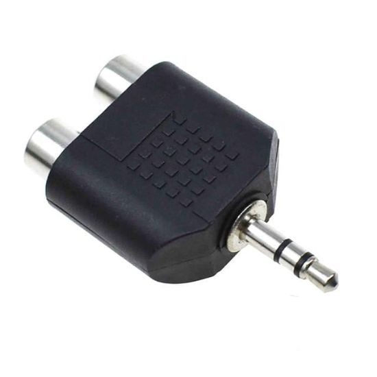 3.5 MM STEREO ERKEK/2RCA DİŞİ ÇEVİRİCİ JACK resmi