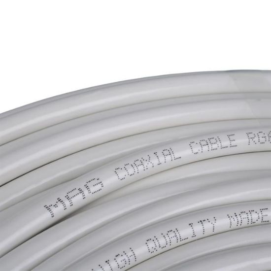 MAG PLUS RG6/U4 TRISHIELD 64 TEL ANTEN KABLOSU (100 METRE) resmi