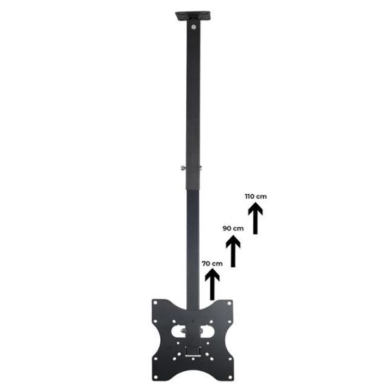 POWERMASTER PM-32 LED/LCD/ PLAZMA 70-90-110 CM DAR AĞIZ 45 DERECE AÇILI TAVAN ASKI APARATI resmi