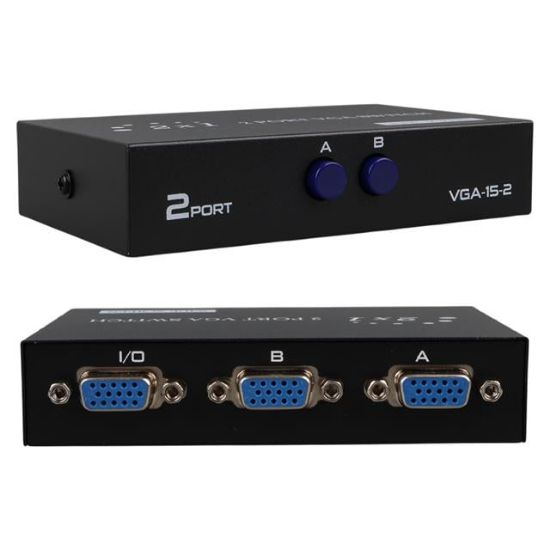 POWERMASTER PM-4263 2 GİRİŞ 1 ÇIKIŞ VGA TOPLAYICI SWITCH resmi