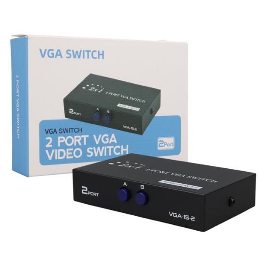 POWERMASTER PM-4263 2 GİRİŞ 1 ÇIKIŞ VGA TOPLAYICI SWITCH resmi
