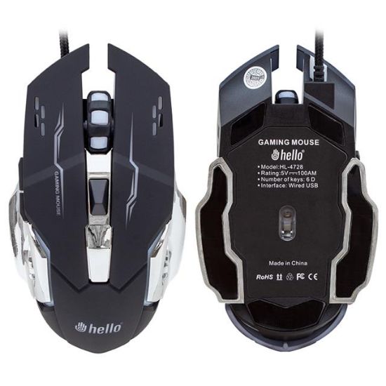 HELLO HL-4728 KABLOLU GAMING MOUSE resmi
