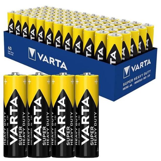 VARTA SUPERLIFE ÇİNKO AA KALEM PİL (60LI PAKET FİYATI) resmi