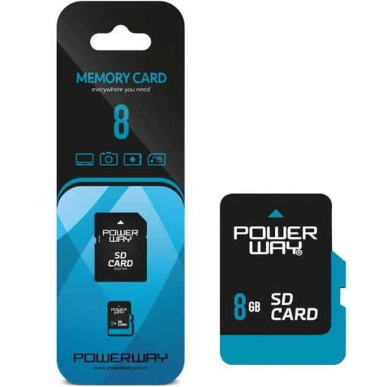 POWERWAY PWR-8 8 GB MICRO SD HAFIZA KARTI resmi