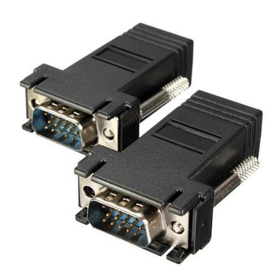 POWERMASTER VGA EXTENDER RJ 45 CAT5/6/7 UZATICI (2Lİ PAKET) resmi