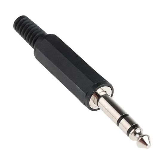 PLASTİK 6.3 MM STEREO GİTAR JACK resmi
