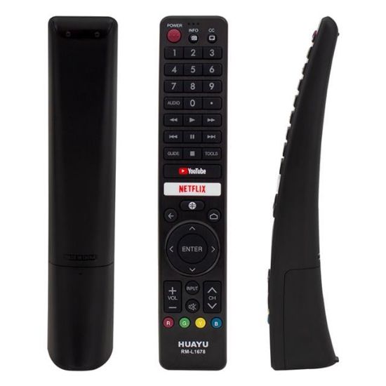 HUAYU KL RM-L1678 SHARP NETFLIX-YOUTUBE SES KOMUTLU MİKROFONLU TUŞLU LCD LED TV KUMANDA resmi