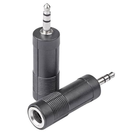 3.5 MM STEREO ERKEK/1 DİŞİ 6.3 MM JACK (6.3 MM-3.5MM ÇEVİRİCİ) resmi