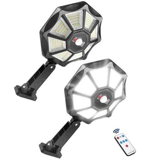 POWERMASTER ZB-168A KUMANDALI 3 KADEMELİ 168 SMD LEDLİ SENSÖRLÜ BEYAZ SOLAR AYDINLATMA resmi