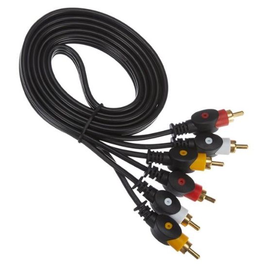 3 RCA + 3 RCA 1.KALİTE 20 METRE KABLO resmi