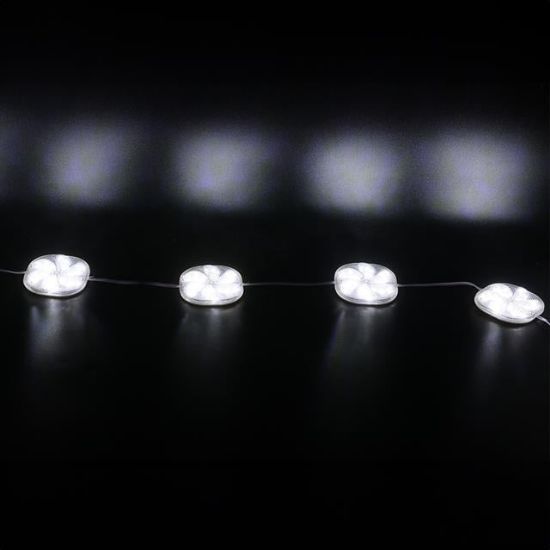 PowerMaster PM-14696 12 Volt 3 Watt Soğuk Beyaz Yanıp Sönen Çakar 6565-2835 Modül Led 65x65x12mm resmi