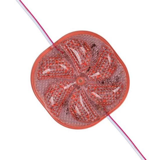 PowerMaster PM-14697 12 Volt 3 Watt Kırmızı Yanıp Sönen Çakar 6565-2835 Modül Led 65x65x12mm resmi