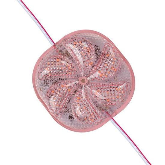 PowerMaster PM-14701 12 Volt 3 Watt Pembe Yanıp Sönen Çakar 6565-2835 Modül Led 65x65x12mm resmi