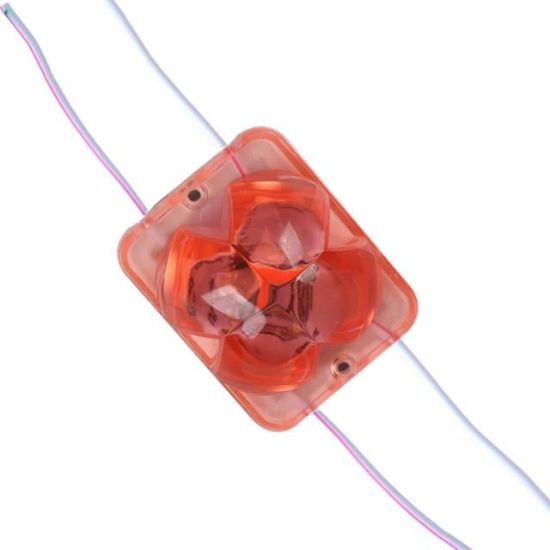 Powermaster PM-14712 12 Volt 2 Watt Kırmızı Yanıp Sönen Çakar 4333-3030 Modül Led 43x33x28mm resmi