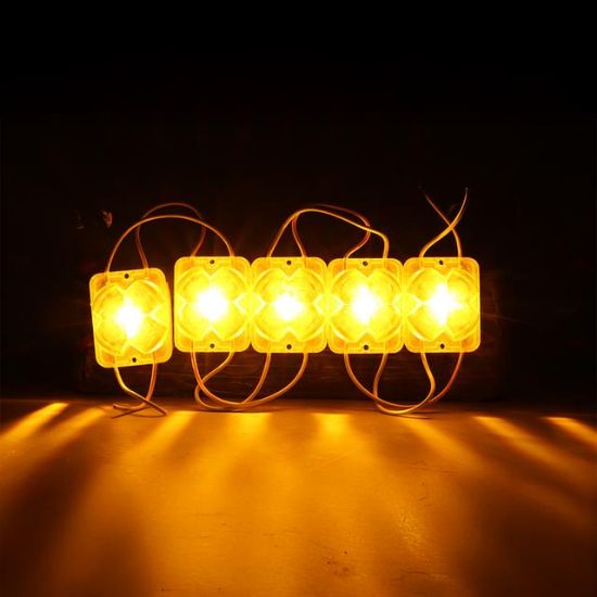 Powermaster PM-14723 12 Volt 2 Watt Sarı Sabit 4333-3030 Modül Led 43x33x28mm resmi