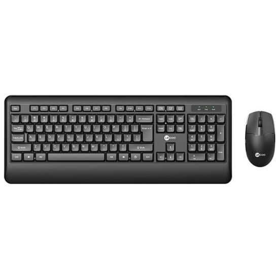 Lenovo Lecoo KW202 Kablosuz Q Klavye - Mouse Set Siyah resmi