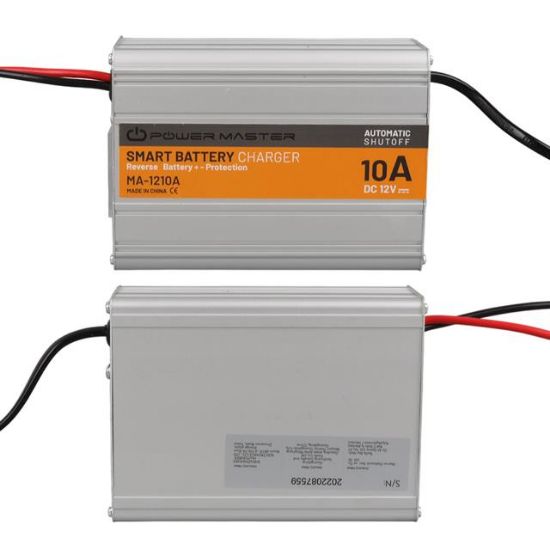 PowerMaster MA-1210A 12 Volt - 10 Amper Akıllı Hızlı Akü Şarj Cihazı Analog Amper Göstergeli resmi