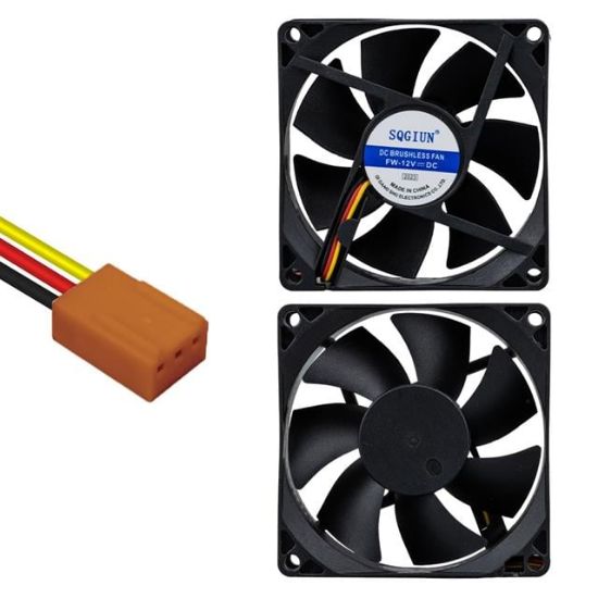 POWERMASTER IC-216 FIRÇASIZ DC FAN 80X80X25MM 12 VOLT 2 PİN resmi