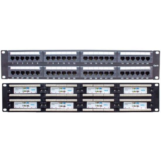 Powermaster PM-18501 48 Port UTP CAT6 Patch Panel resmi