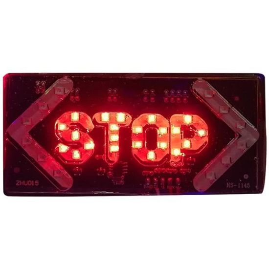 ELEKTRİKLİ İŞARET CİHAZI OKLU KÜÇÜK STOP (100X45MM) resmi