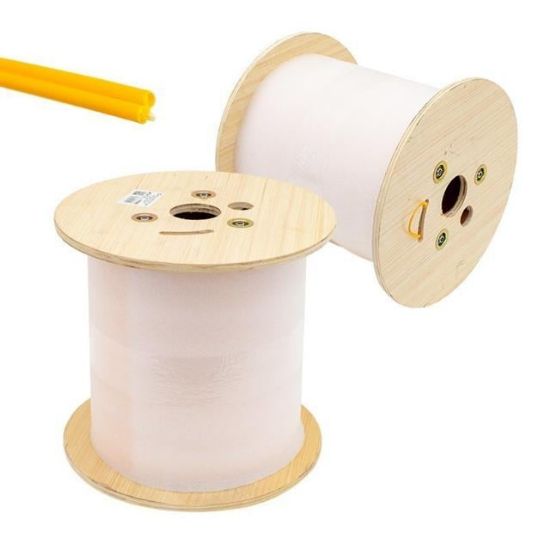 FİBER KABLO SARI 2 HAT LSZH 1000 MT RULO (TWO LINE FIBER) resmi