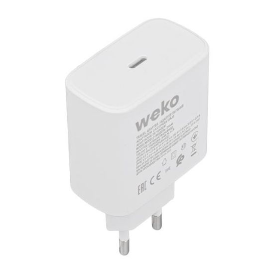 WEKO WK-21440 S11-C 25 WATT ŞARJ BAŞLIK ADAPTÖRÜ + TYPE-C TO TYPE-C KABLO (NO:9T) resmi