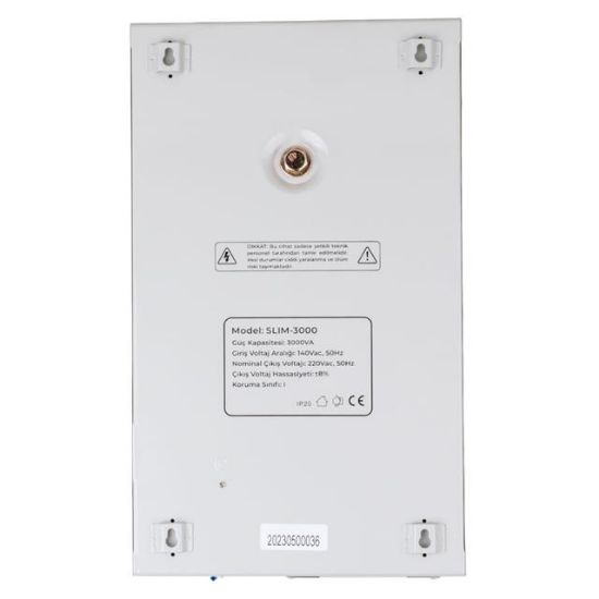 POWERMASTER SLIM-3000 OTOMATİK 3000 WATT KOMBİ VOLTAJ REGÜLATÖRÜ resmi