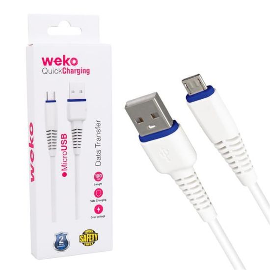 WEKO WK-22020 USB TO MICRO USB 1 MT ŞARJ KABLOSU (NO:2) resmi