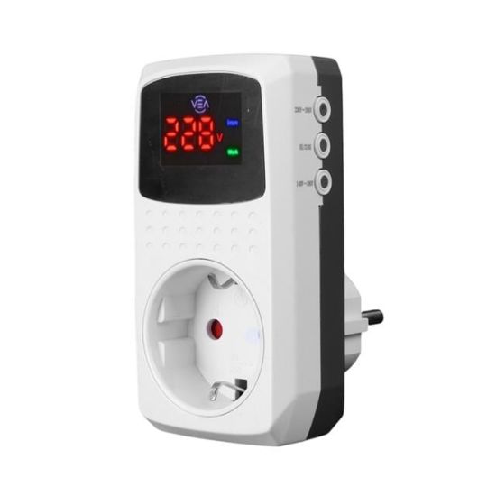 VEA VE-22393 16A 3520W TEKLİ DİJİTAL GÖSTERGELİ AKIM KORUMALI PRİZ resmi
