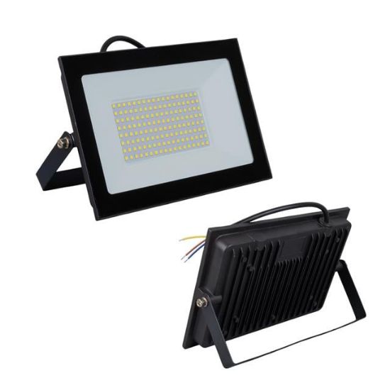 Powermaster PM-22572 100 Watt - 220 Volt 6500K IP66 150* Işık Açısı Siyah Slim Kasa Beyaz Led Projektör resmi