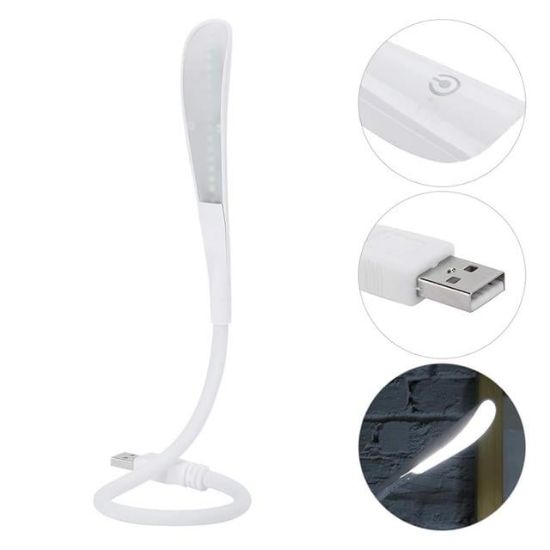 PowerMaster PM-24560 14 Ledli Beyaz Esnek Usb Led Lamba 3 Kademeli resmi