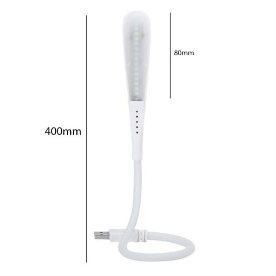 PowerMaster PM-24560 14 Ledli Beyaz Esnek Usb Led Lamba 3 Kademeli resmi