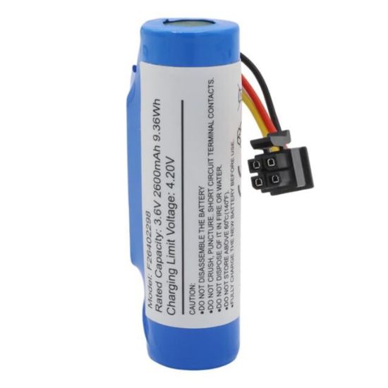 PowerMaster PM-24803 3.6V 2600mAh 4 Pin Soketli Beko Yazar Kasa Pos Cihazı Pili 18650 Lityum Batarya (VPS906R) resmi