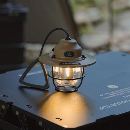 PowerMaster PM-25439 Nostaljik 3 Filament 6 Smd Kamp Çadır Lambası Ampul 1200mAh TYPE-C resmi